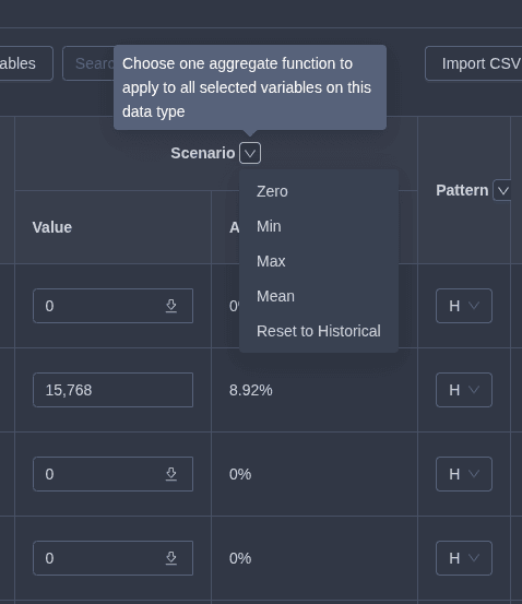 Bulk edit the variable group